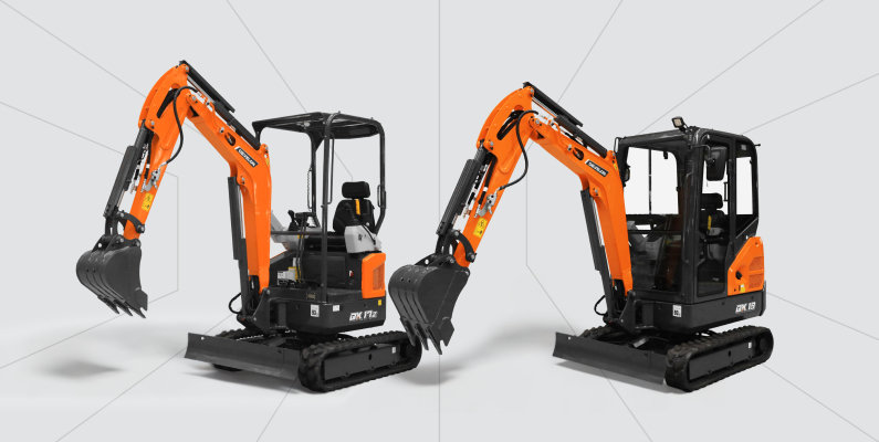 Develon Launches New DX17Z-7 and DX19-7 Mini-Excavators